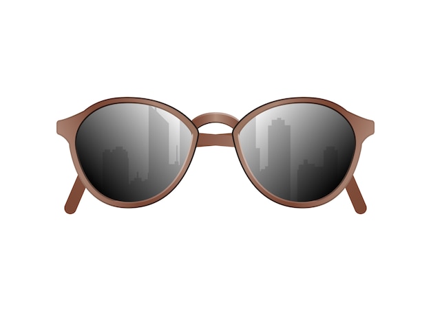 Glamour sunglasses isolated vector