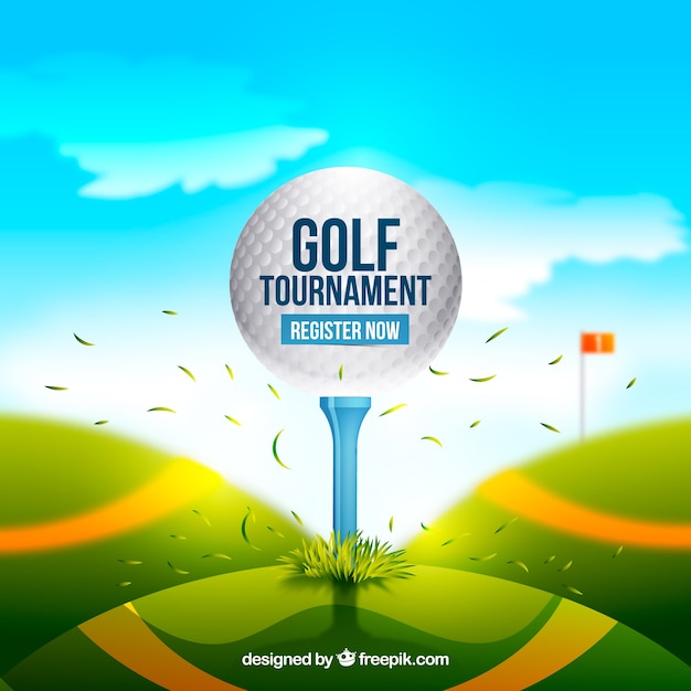 Glanzend golfbalontwerp