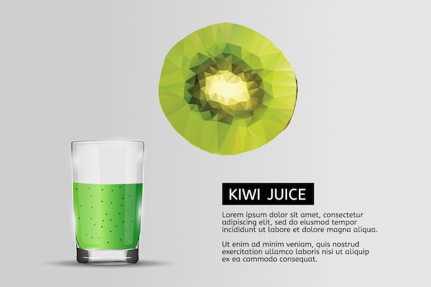 Glas kiwisap.