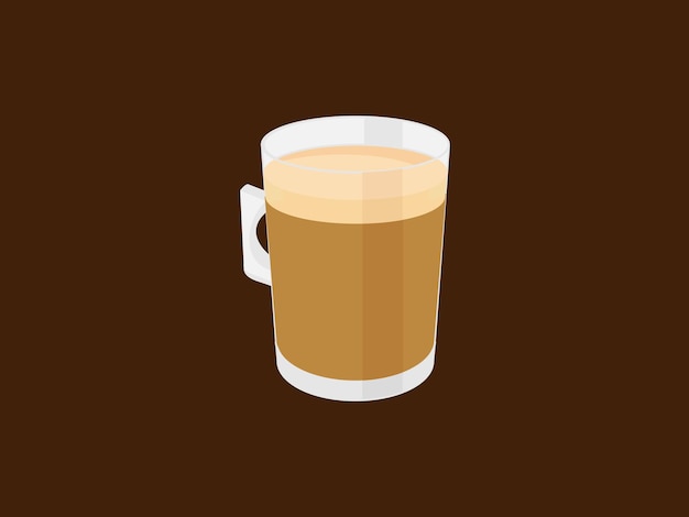 glas koffie vectorkunst