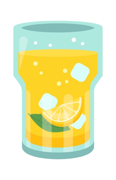 Glas koude limonade Vectorillustratie