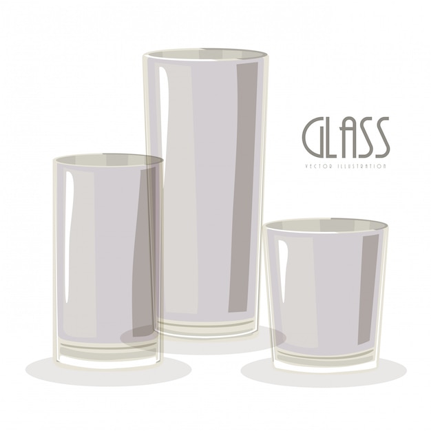 Vector glas ontwerp