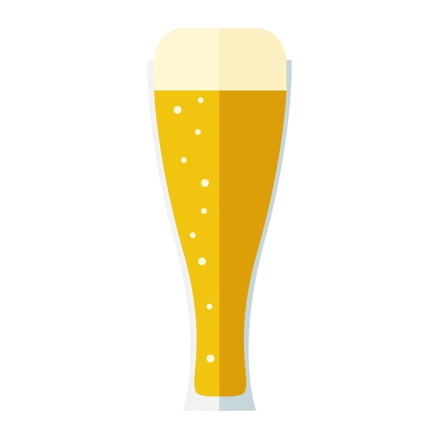 Glass of beer icon. Vector illustration.