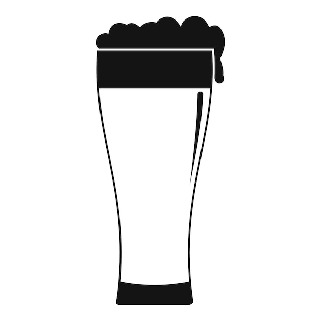 Glass of beverage icon Simple illustration of glass of beverage vector icon for web