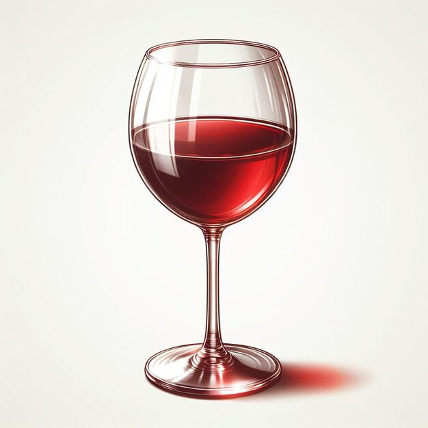 Vector glass of delicious traditional french red wine caberent sauvignon merlot grand cru vector