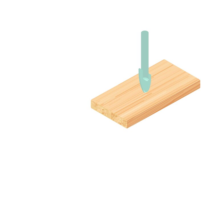 Vector glass drill icon isometric illustration of glass drill vector icon for web