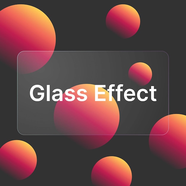 Вектор glass_effect_blur_background