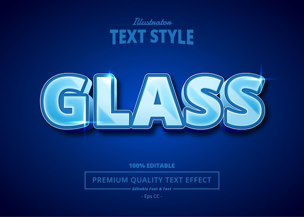 Glass illustrator-teksteffect