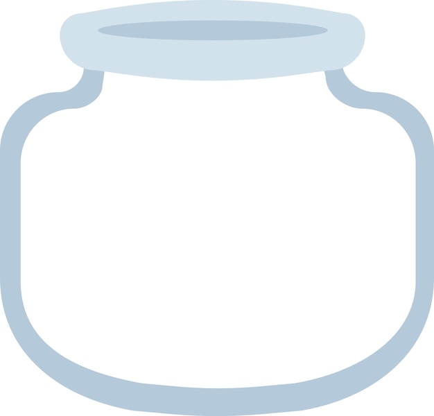 Vector glass jar doodle