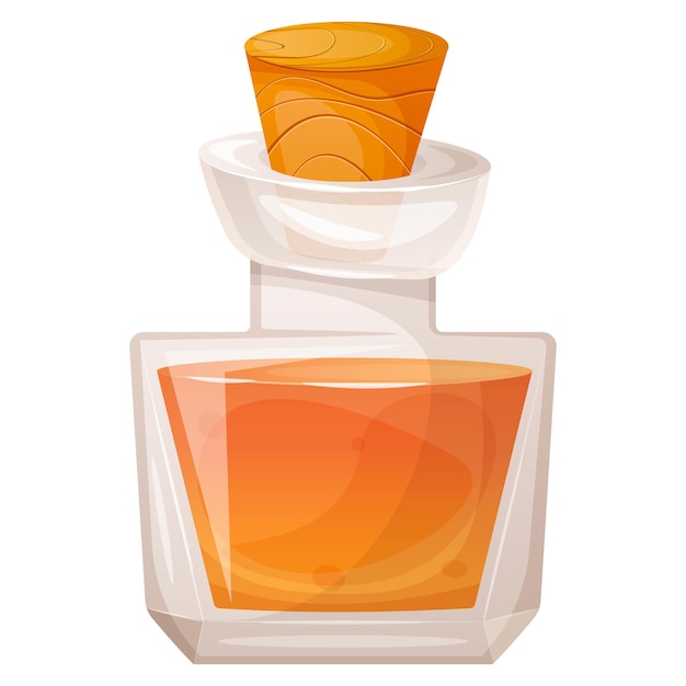glass jar with magic potion