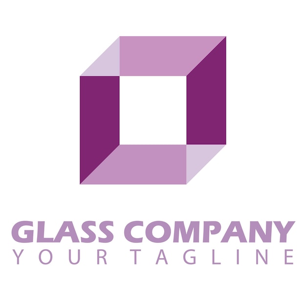 Vector glass logo