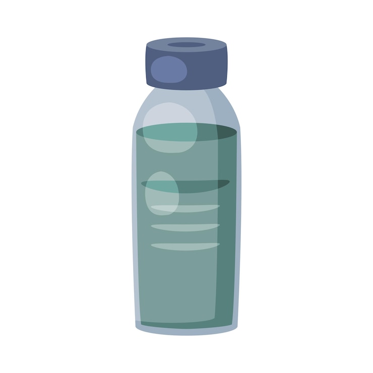 Vector 건강 치료를 위한 유리 의료 암풀 의약품 첫 번째 의료 보조 키트 요소 터 일러스트레이션