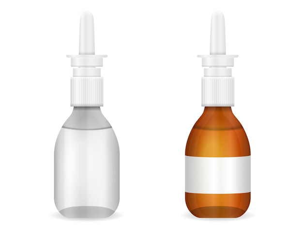 Glass medical bottle set