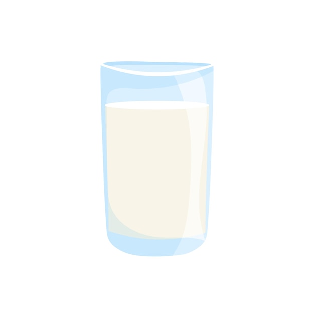 ミルクのベクトル図のガラス