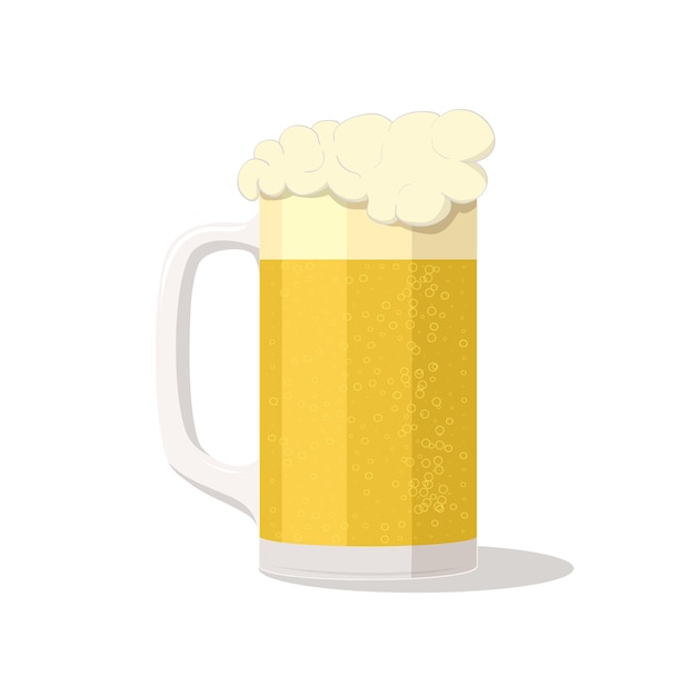glass mug of beer for your design