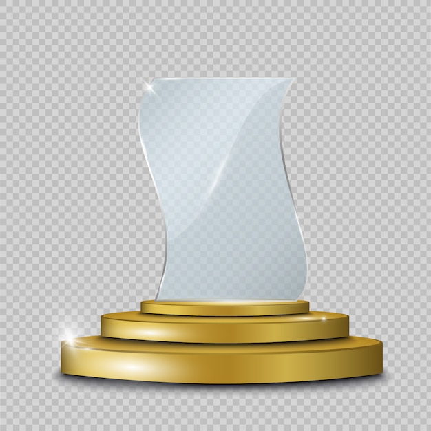 Glass plates trophy