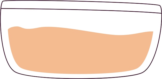 Vettore vaso di vetro per le piante