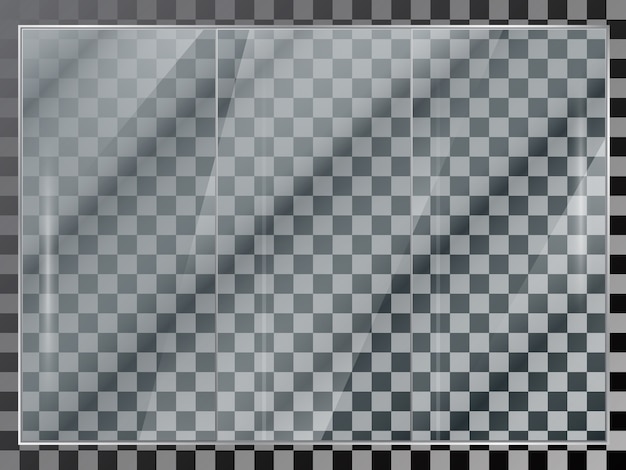 Vector glass showcase - isolated facade element on transparent background.