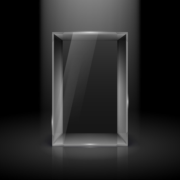 Vector glass showcase