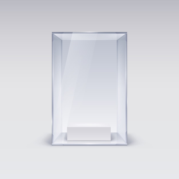 Vector glass showcase