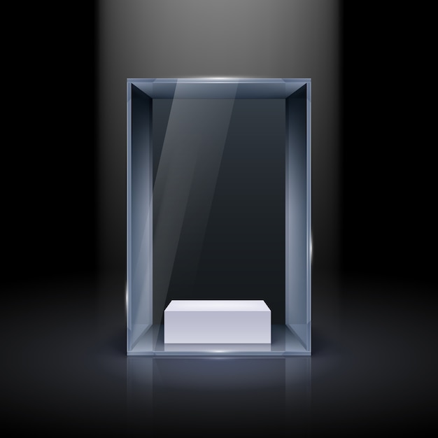 Vector glass showcase