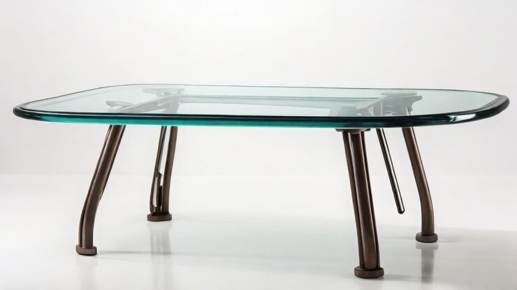 Vector a glass table with a glass top and a glass top