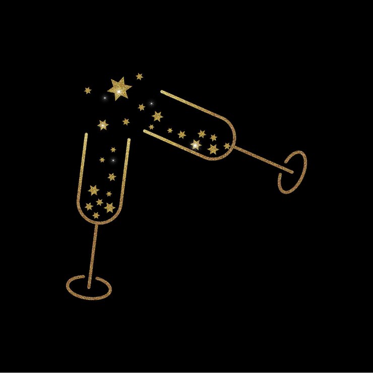glass wine star heart valentine party invitation decoration alcohol love drink