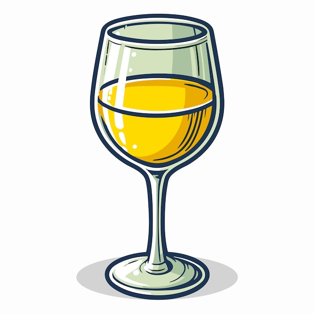 стакан вина на белом фоне
