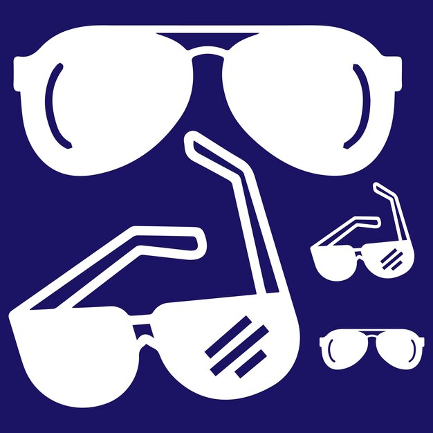 Glasses Googles Spectecles Zonnebril vector