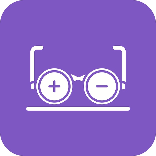 Vector glasses prescription icon vector image can be used for optometrist