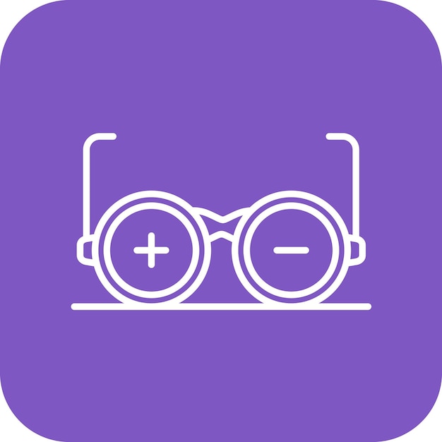 Vector glasses prescription icon vector image can be used for optometrist