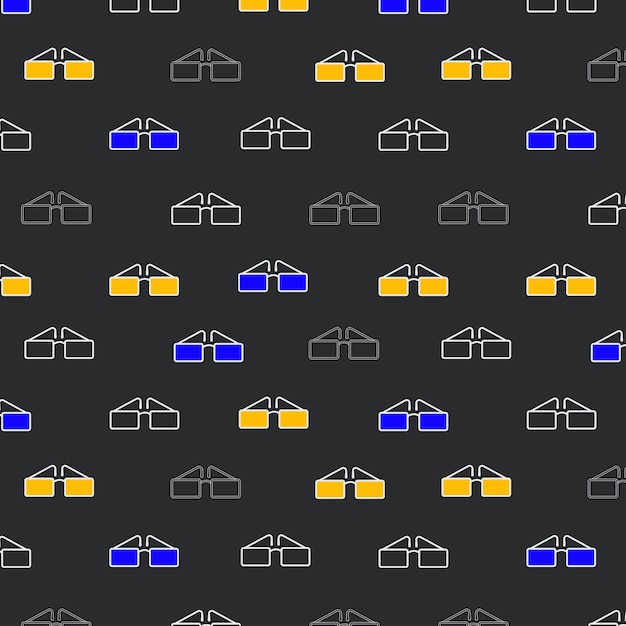 Glasses seamless pattern