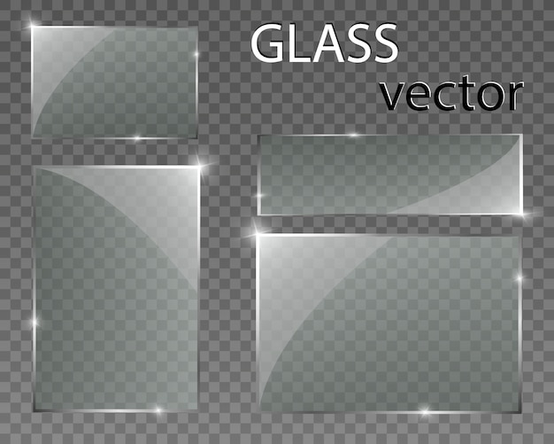 Glasses on transparent background. Empty transparent glass frame.