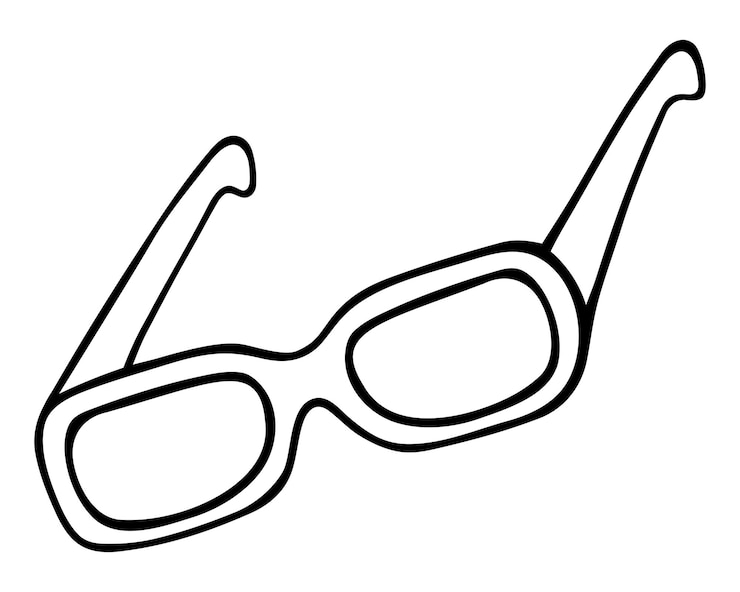 Вектор очки для работы за компьютером работа онлайн в стиле doodle оптическое устройство для коррекции зрения