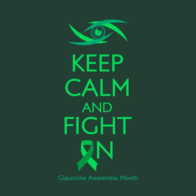 Glaucoma awareness campaign vector illustration design