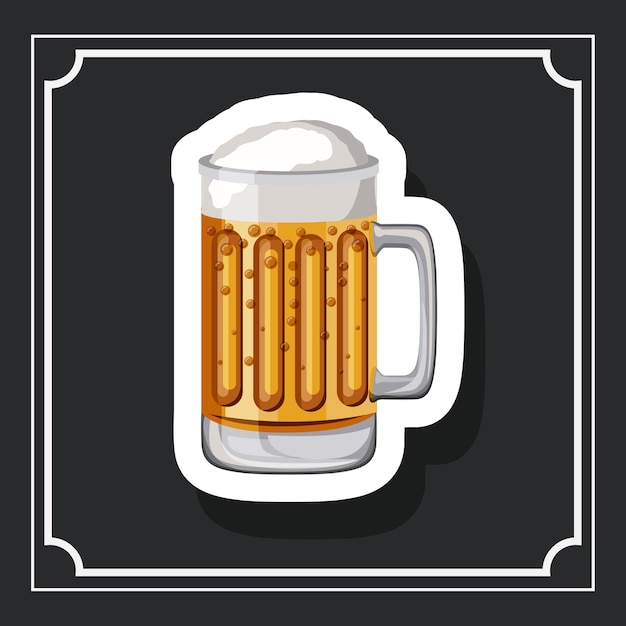 glazen bier drinken drank traditionele pictogram