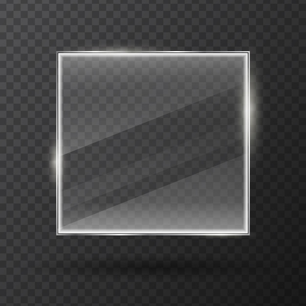 glazen frame geïsoleerd