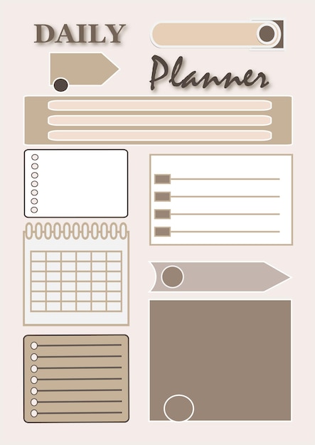 Glider calendar notes Reading tracker book reading planner Vector illustration