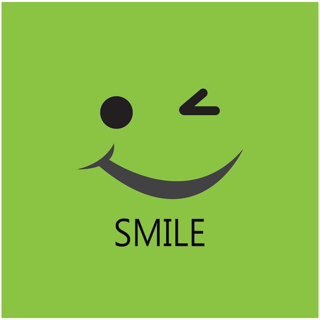 Glimlach blij gezicht vector ontwerp