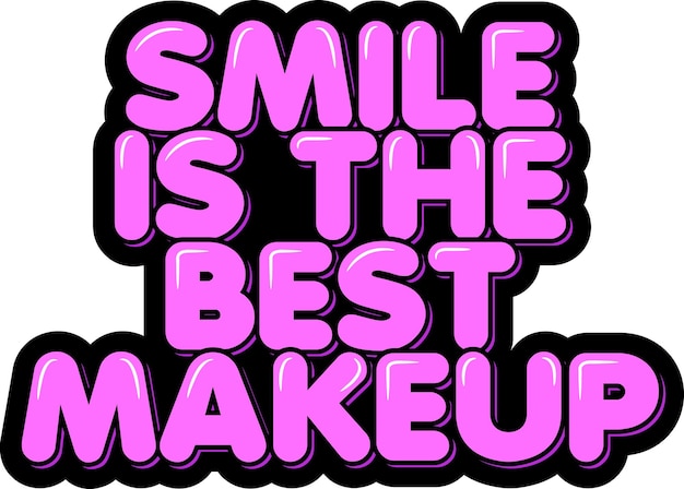 Glimlach is de beste make-up