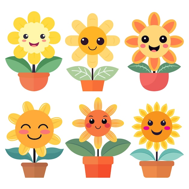 Glimlachende bloemen