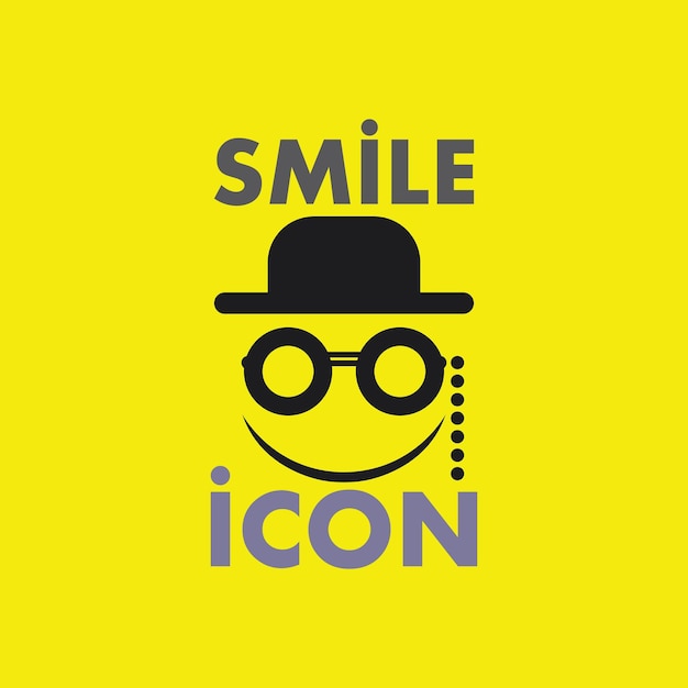 Vector glimlachpictogram, glimlach, logo vectorontwerp gelukkige emoticon zakelijk, grappig ontwerp en vectoremoji-geluk