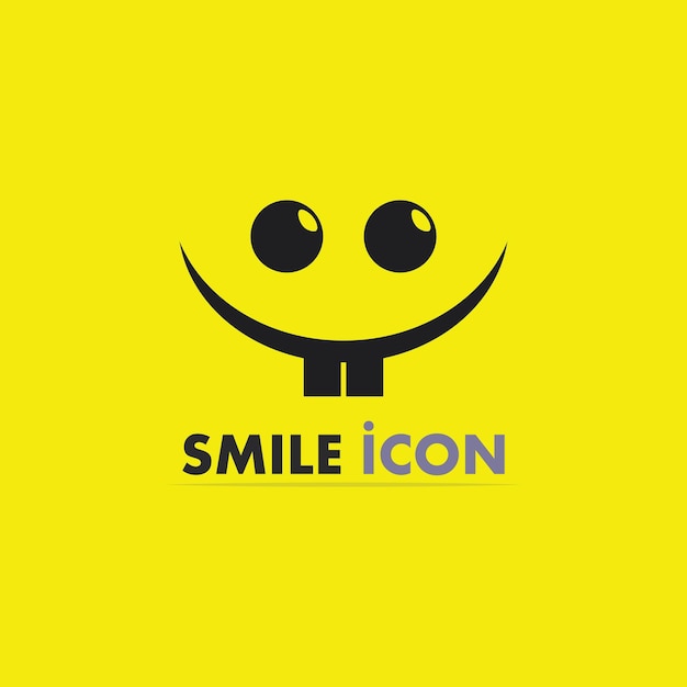 Glimlachpictogram, glimlach, logo vectorontwerp gelukkige emoticon Zakelijk, grappig ontwerp en vectoremoji-geluk