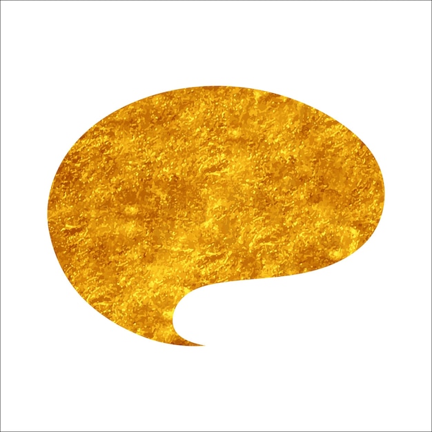 блестящий золотой фольгический пузырь