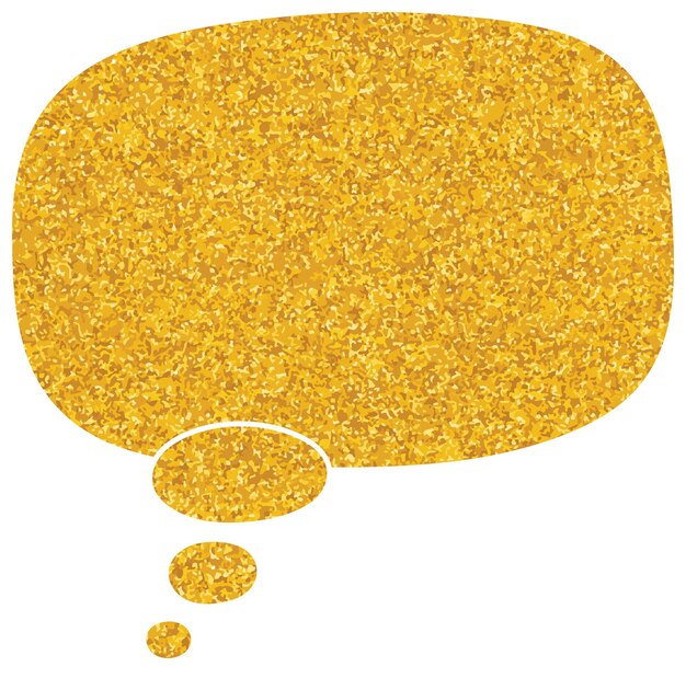 glistering gold foil chat bubble