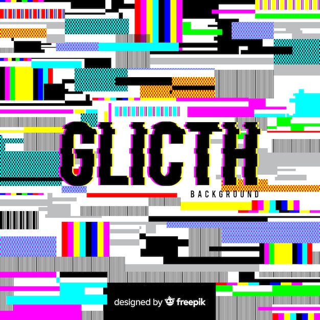 Vettore glitch background