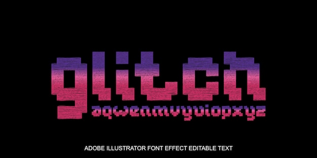 Glitch Editable Effect 