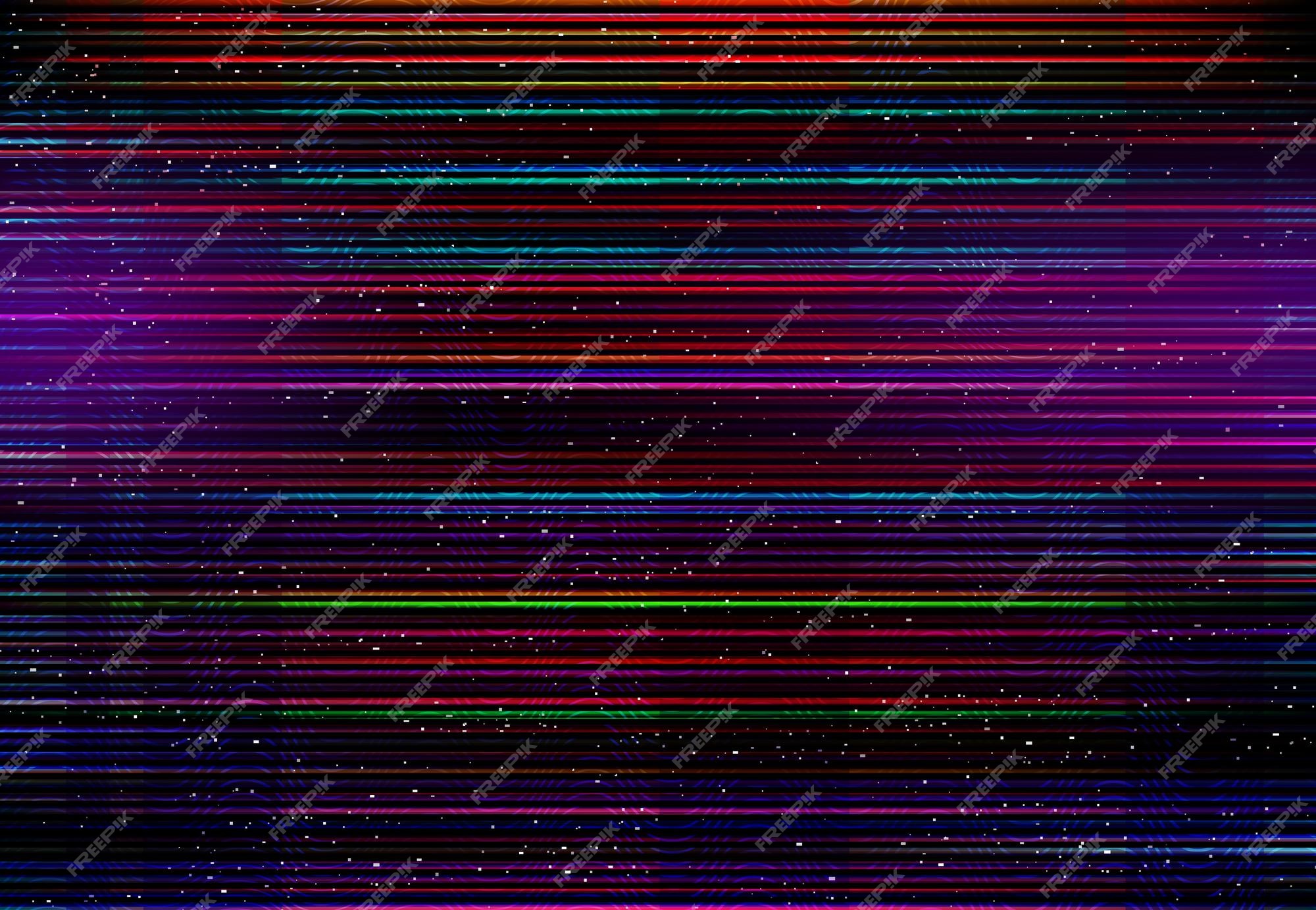 Glitch effect digital color distortion screen