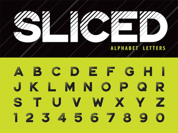 Glitch modern letters en cijfers van het alfabet