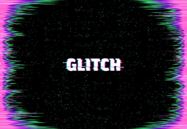 Vector glitch scherm achtergrondmonitor fouteffect